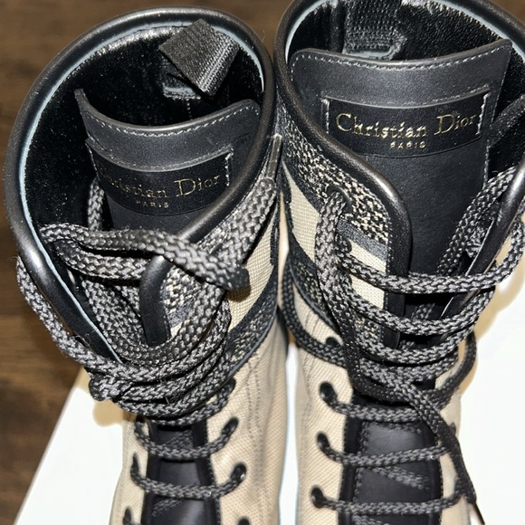 CHRISTIAN DIOR
Canvas Printed Combat Boots - Picture 8 of 11